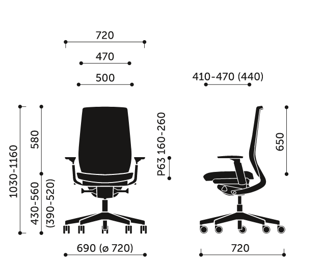 Кресло компьютерное Profim Accis Pro (модель 150SFL P63PU, NX-12) KreslaLux